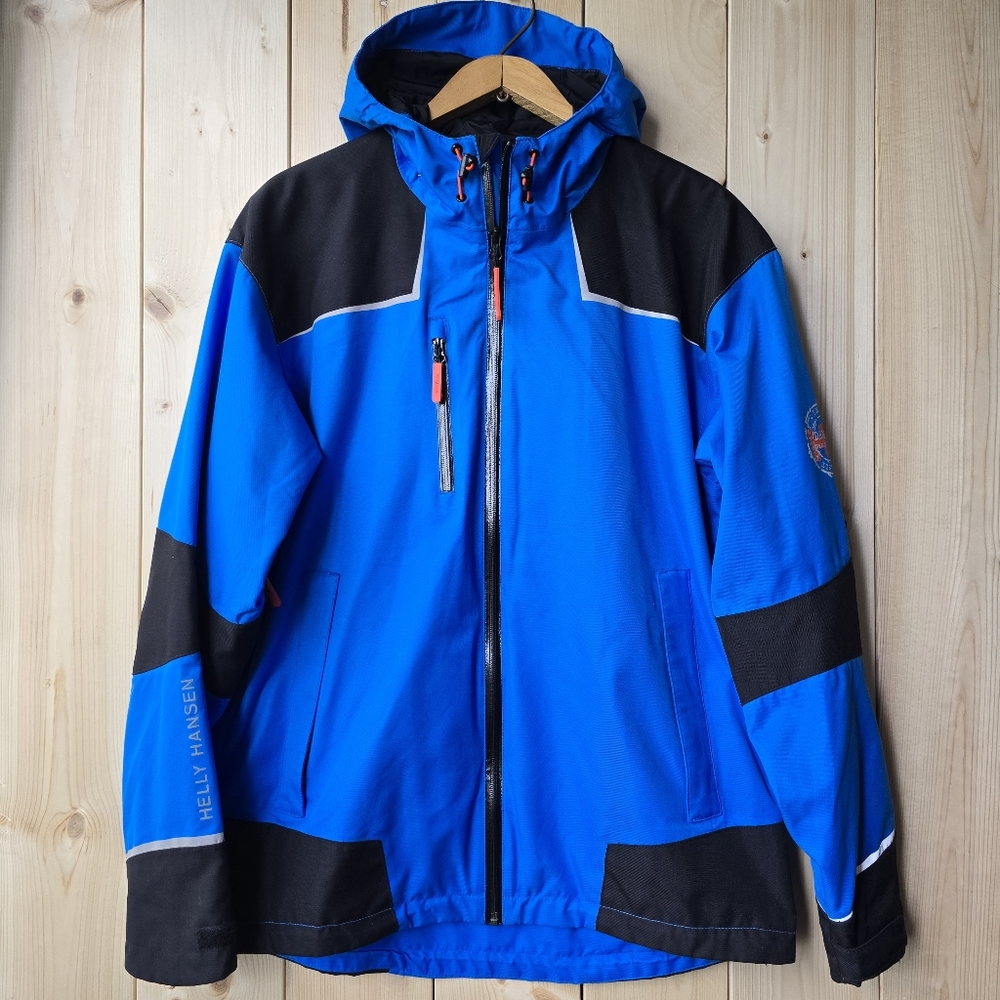 Helly Hansen Chelsea Workwear Waterproof Windbreaker Lined Jacket Mens Large - Picture 1 of 11